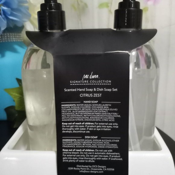 Rae Dunn Citrus Zest Scented Hand Soap Dish Set - Picture 4 of 6